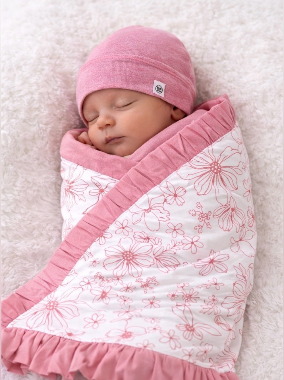 NWT Honest Baby Clothing Organic Boy/Girl 2-Piece Stroller Blanket and BeanieHat